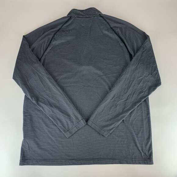 Northwestern Wildcats Black White Striped Under Armour Athletic Pullover Mens XL - Picture 4 of 4